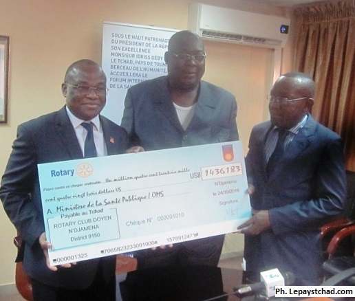 Le Rotary club international donne 1 436 183 dollars pour la lutte contre la polio