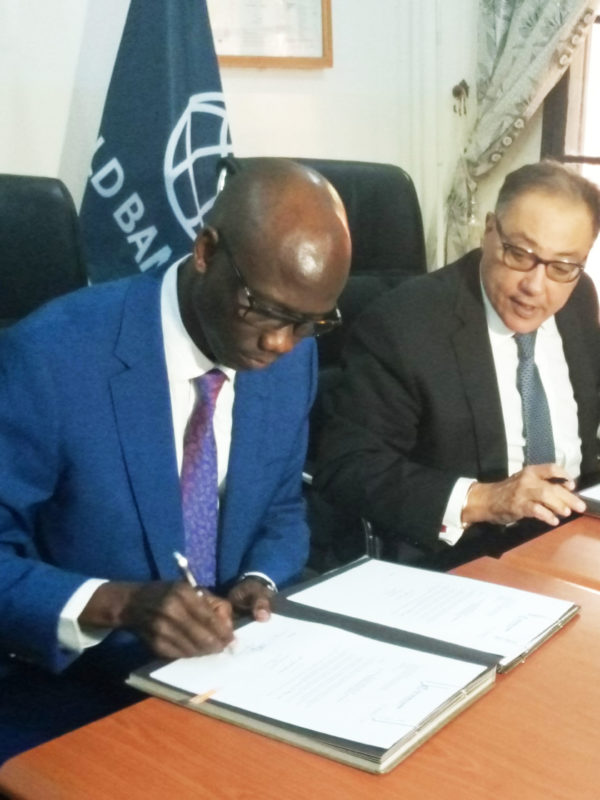 Signature d’un accord de don d’appui budgétaire entre le Tchad et la banque mondiale