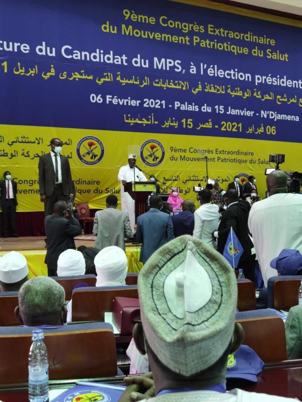 Idriss Deby, candidat du Mps pour avril 2021