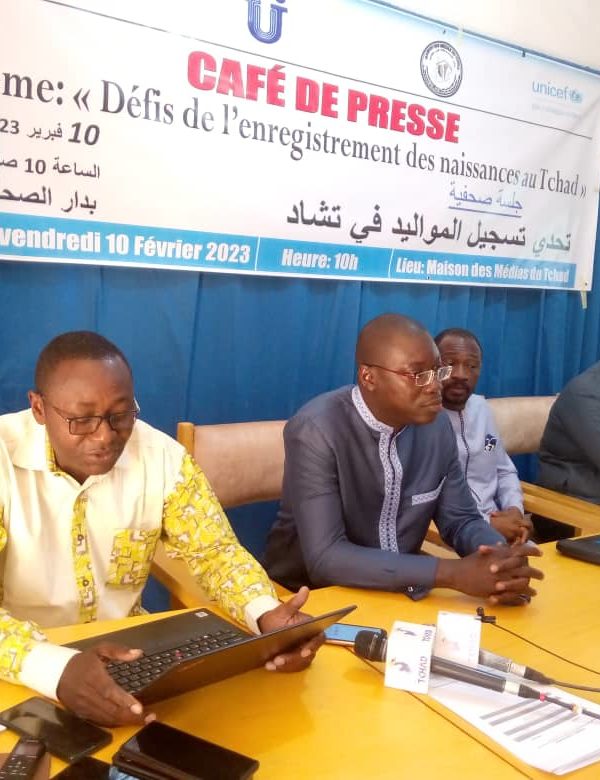 Les défis de l’enregistrement des naissances au Tchad au centre d’un café de presse