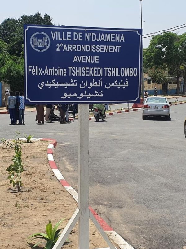 Tchad : Une avenue inaugurée au nom du président Tshisekedi