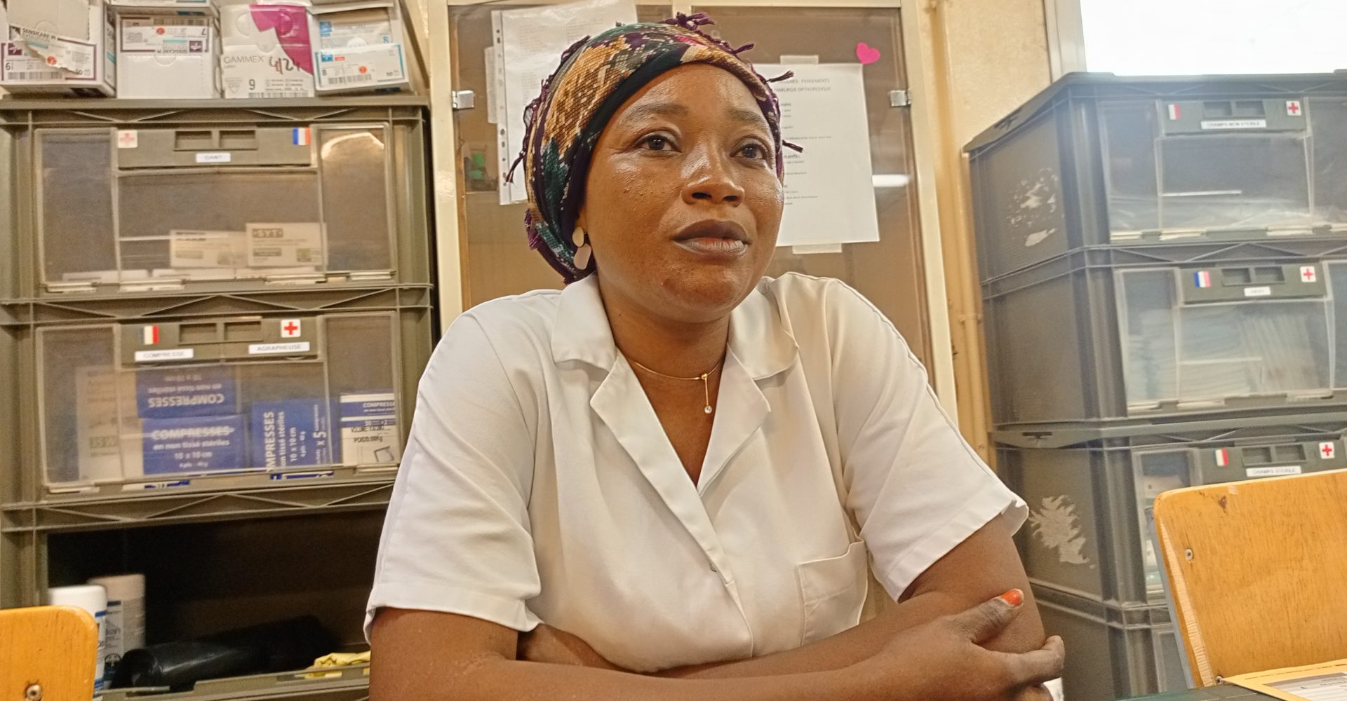 Memadji Mauricienne , 18 ans au service des malades à la base Adji-Kossei de l’armée française 1