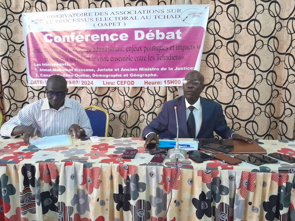 Tchad : le nouveau découpage administratif fait l'objet d’une conférence débat 1