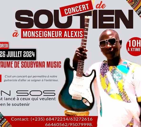 Tchad : des artistes appellent à l’aide pour soigner le guitariste monseigneur Alexis