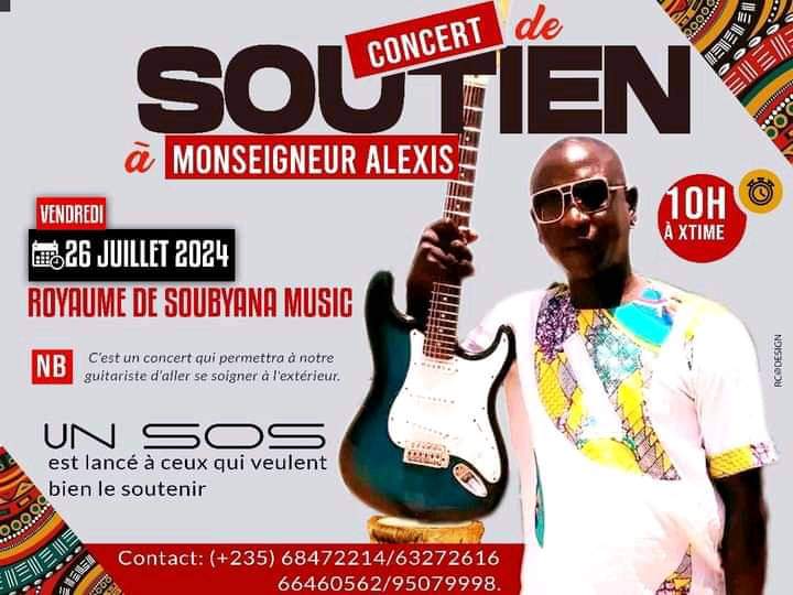 Tchad : des artistes appellent à l’aide pour soigner le guitariste monseigneur Alexis 1