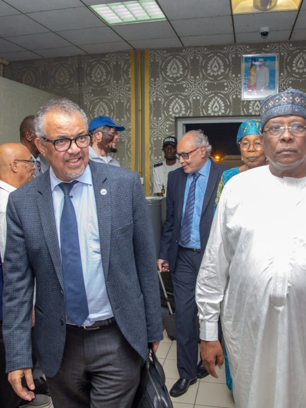 Dr Tedros Adhanom Ghebreyesus en visite au Tchad