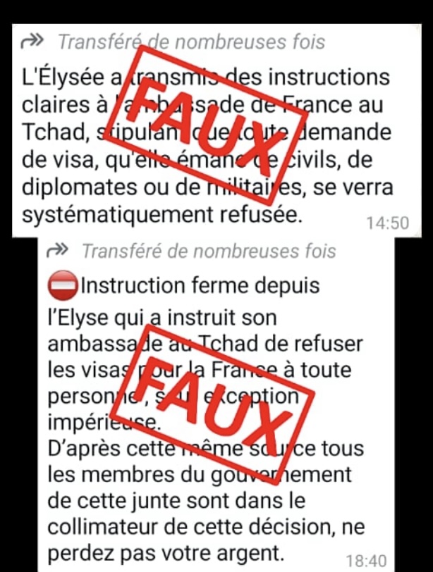 Tchad : L'Ambassade de France dément les rumeurs au sujet de la délivrance des visas au ressortissant tchadiens 1