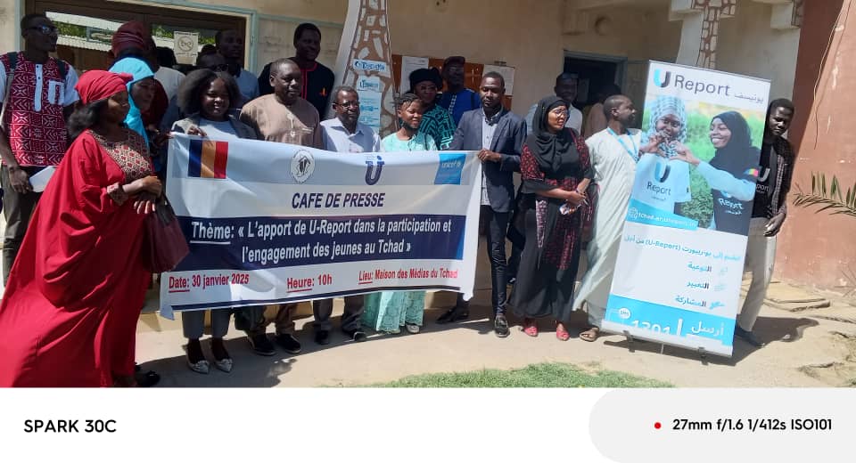 L'apport de U-report dans la participation et l'engagement des jeunes au Tchad au centre d'un café de presse 1